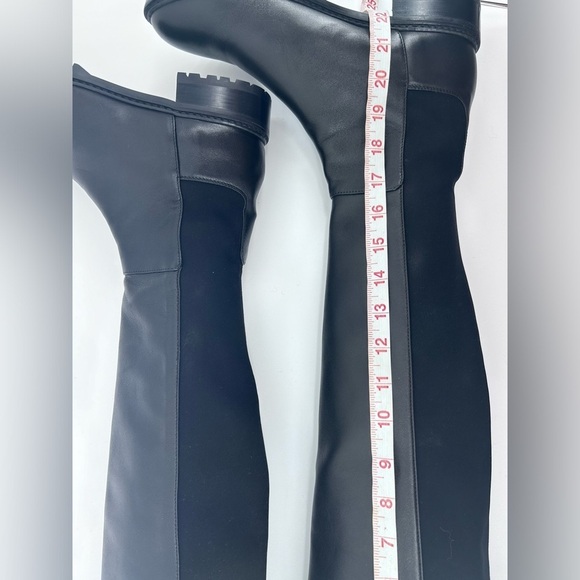 New $950 STUART WEITZMAN 5050 BOOT STRETCH LEATHER OVER THE KNEE BLACK 7.5 S4829 - Picture 14 of 16